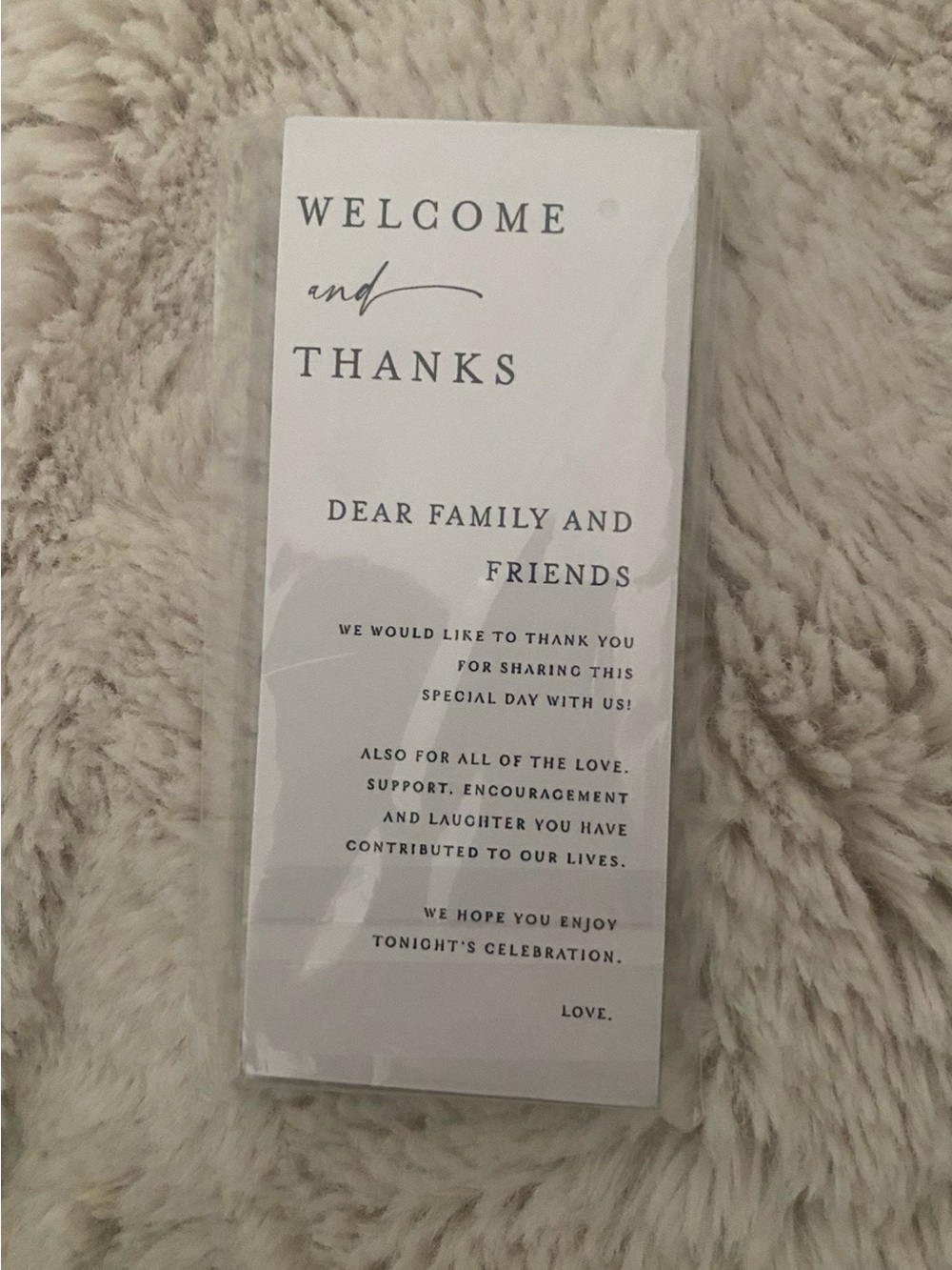 Welcome and Thanks White Event Sign - Unbranded